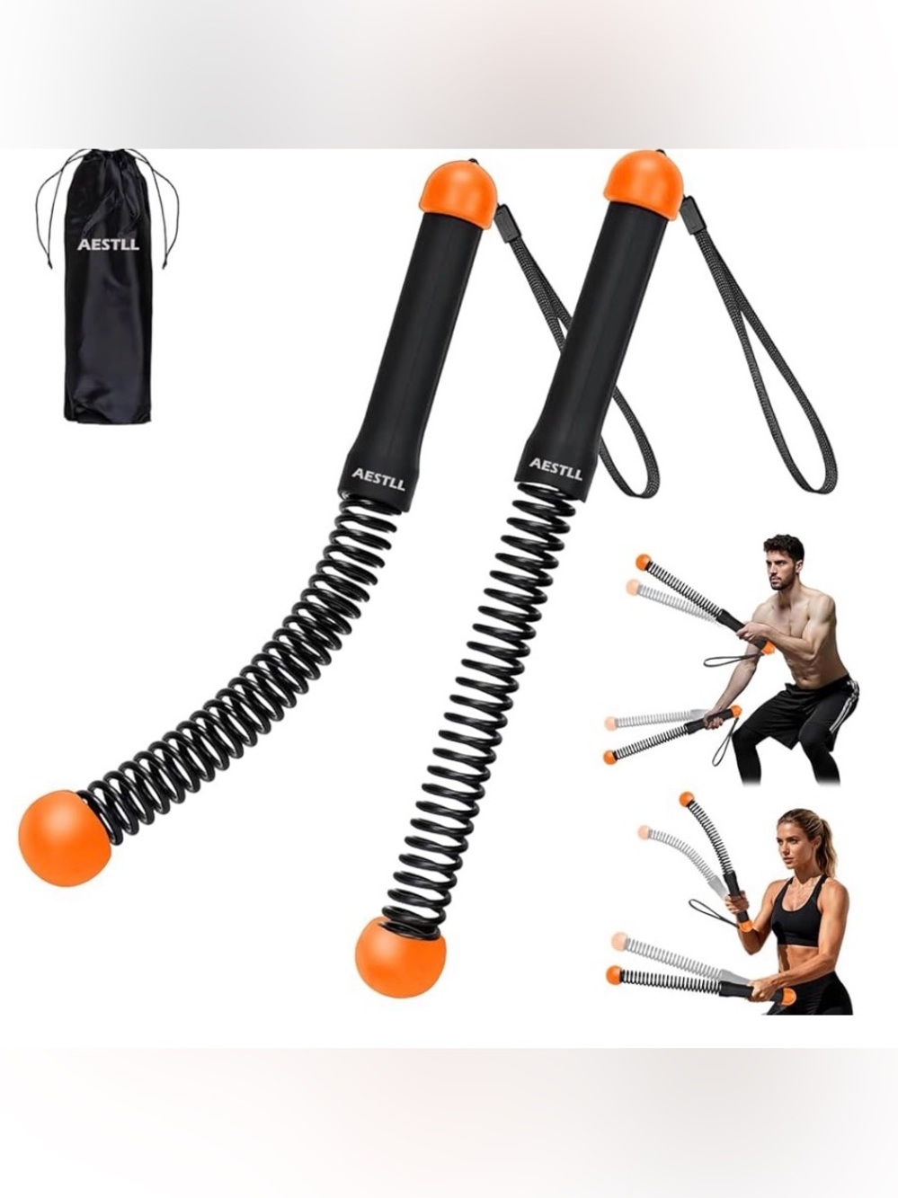 Battle Ropes Weignt Ropeless Battle Ropes 2-Pack, Quiet Home Gym Workout - Picture 4 of 7